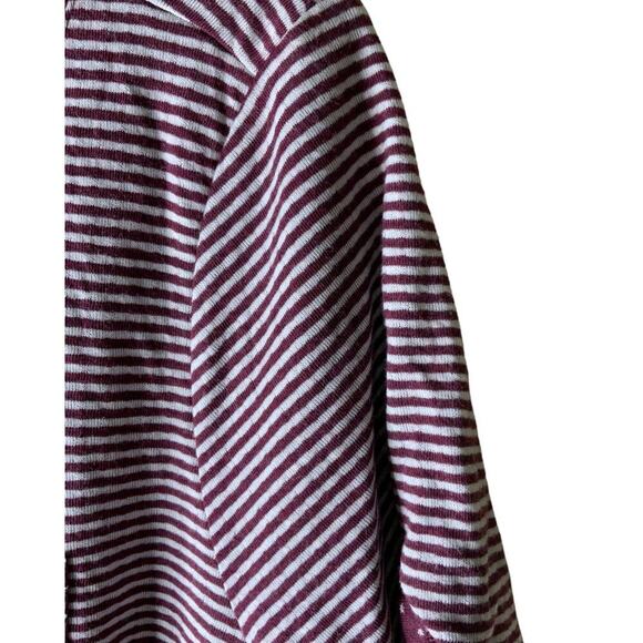 ModCloth Top Women's Size 1X Stripes Front Pocket Short Sleeves T-Shirt - Picture 5 of 7